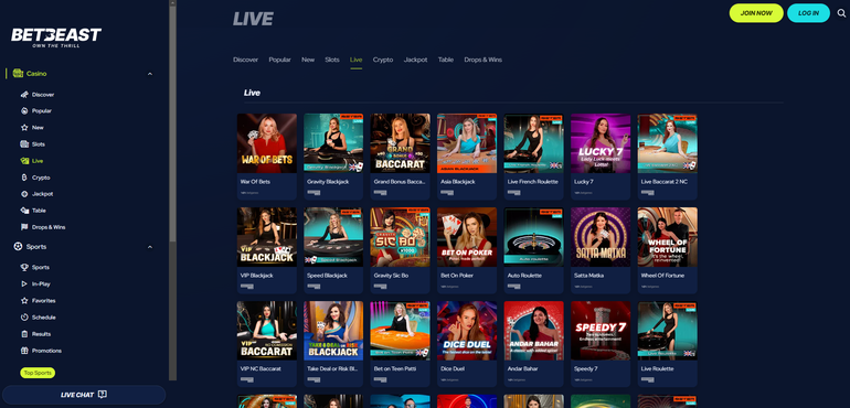 Gameplay betbeast casino